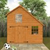 6x8 Club Garage Wooden Playhouse