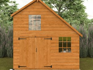 6x8 Club Garage Wooden Playhouse