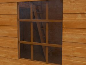 The Window On The 6x8 Club Garage Wooden Playhouse