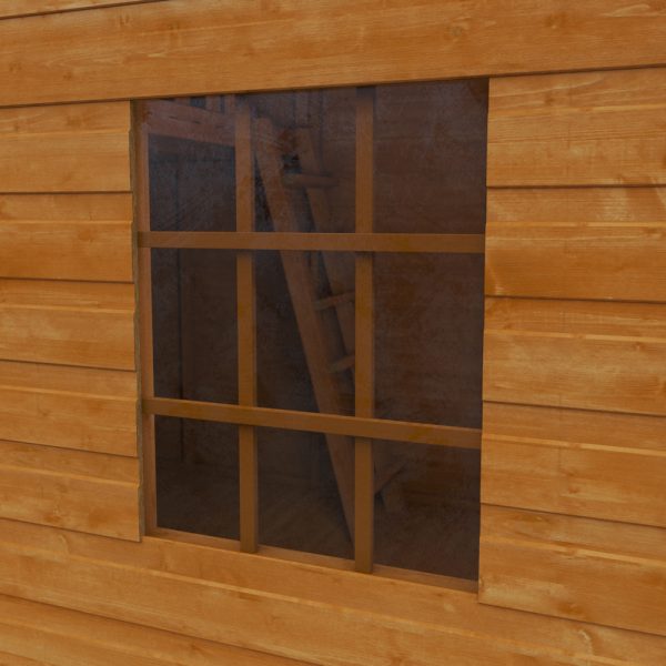 The Window On The 6x8 Club Garage Wooden Playhouse