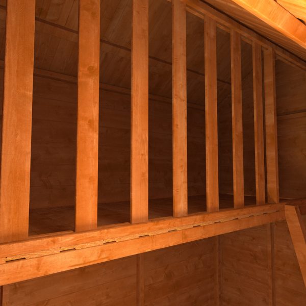 Safety Rail On The Funplay4U Clubhouse Wooden Playhouse