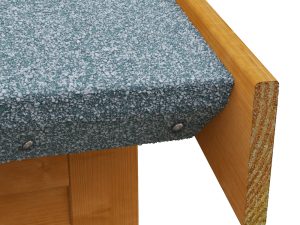 The Nailed Felt On The Wooden Playhouse