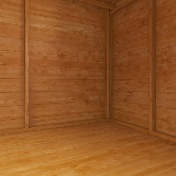 Wooden Framing Inside The 6x8 Club Garage Wooden Playhouse
