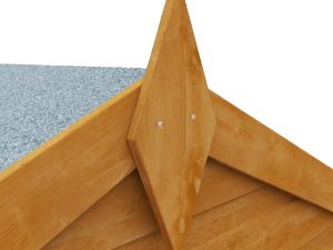 The Wooden-Playhouse-Shiplap With Finial Nails