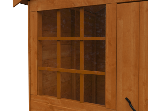 Single Window On The Wooden playhouse