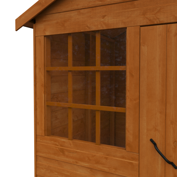 Single Window On The Wooden playhouse