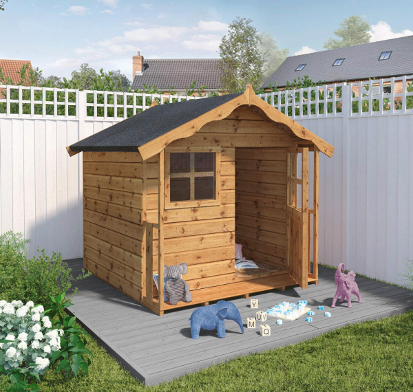 4x4 snug wooden playhouse