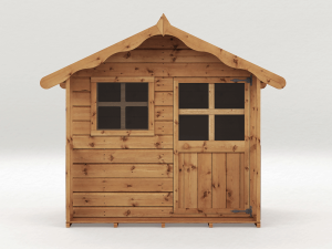 Funplay4U 4x4 Snug Wooden Playhouse Front View