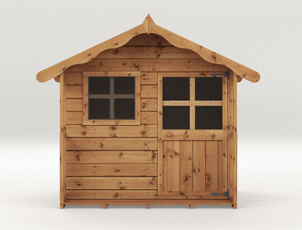 Funplay4U 4x4 Snug Wooden Playhouse Front View