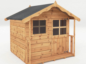 Funplay4U 5x5 Poppy Wooden Playhouse Front View