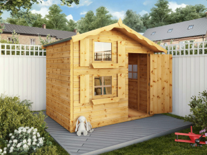 Funplay4U 7x5 Double Storey Snowdrop Wooden Playhouse