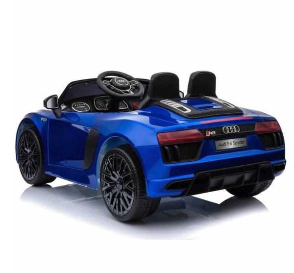 Back of the AUDI R8 Kids Electric Ride on Car In Blue