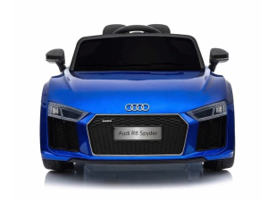Front of the blue AUDI R8 Kids Electric Ride on Car