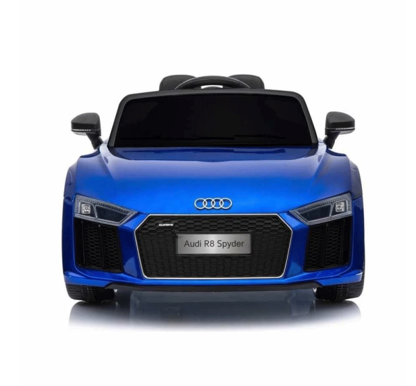 Front of the blue AUDI R8 Kids Electric Ride on Car