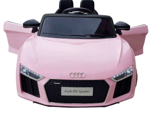 Front of the pink AUDI R8 Kids Electric Ride on Car