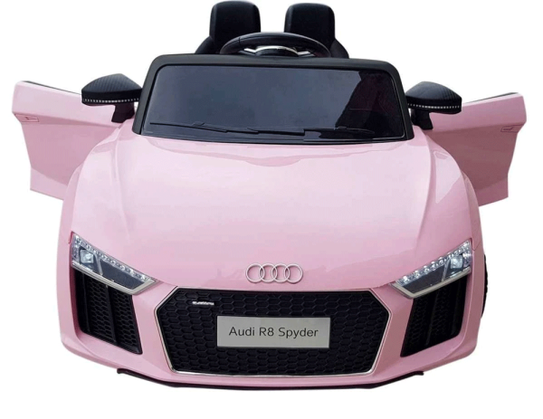 Front of the pink AUDI R8 Kids Electric Ride on Car