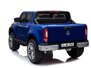 Blue Mercedes 2 Seater 24V Kids Electric Ride On Car