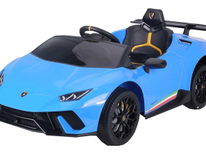 Blue Lamborghini Huracan 12v Kids Electric Ride on Car