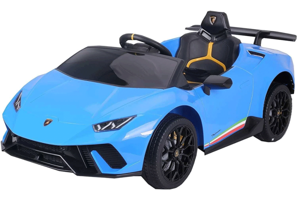 Blue Lamborghini Huracan 12v Kids Electric Ride on Car