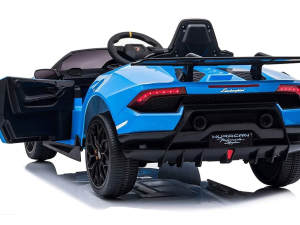 Back of the Blue Lamborghini Huracan 12v Kids Electric Ride on Car