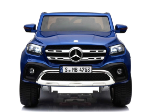 Front of the Blue Mercedes 2 Seater 24V Kids Electric Ride On Car
