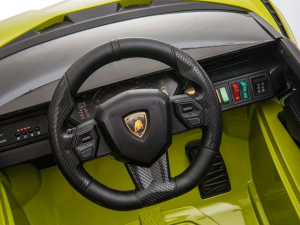 Steering Wheel on the Lamborghini Sian 12v Kids Electric Ride on Car