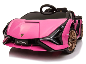 Pink Lamborghini Sian 12v Kids Ride on Car