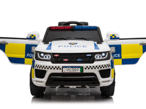 Police 4×4 SUV 12v Kids Electric Ride on Car with doors open