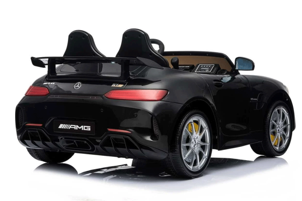 Back side of the Black Mercedes GT 24V Kids Electric Ride On Car