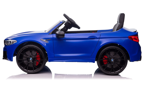 BMW M5 Kids Electric Ride on Car In Blue Side On