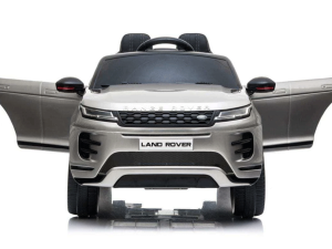 Doors open on the Silver Range Rover Evoque 12v Kids Electric Ride On Car