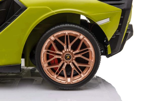 Wheels on the Lamborghini Sian 12v Kids Electric Ride on Car
