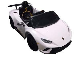 White Lamborghini Huracan 12v Kids Electric Ride on Car Front