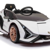 White Lamborghini Sian 12v Kids Electric Ride on Car