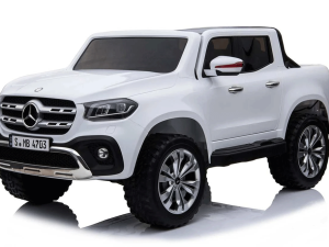 White Mercedes 2 Seater 24V Kids Electric Ride On Car